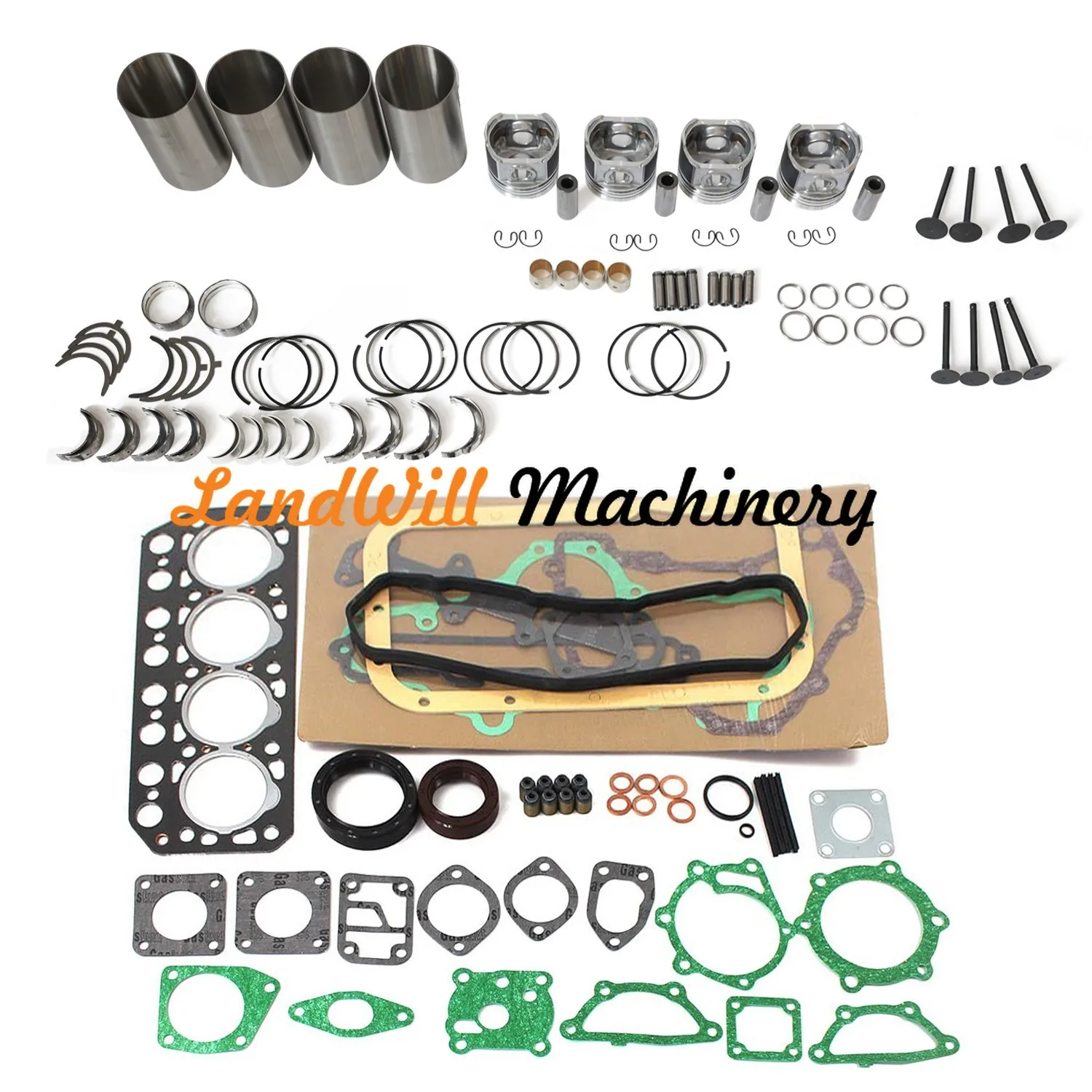 K4D Engine Overhaul Rebuild Kit Fits For Terex Swing Loader SKS611 W/ K4D