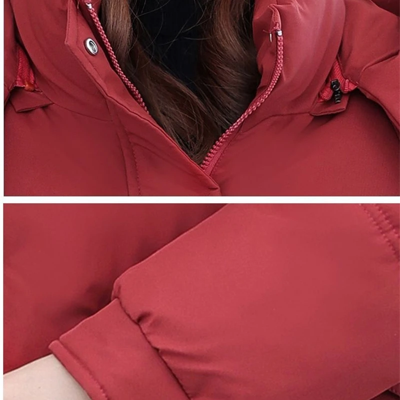 2024 New Winter Coat Women Thicken Warm Hoodies Casual Loose Jacket Korean Style Fall Winter Fashion Down Cotton Zipper Parkas