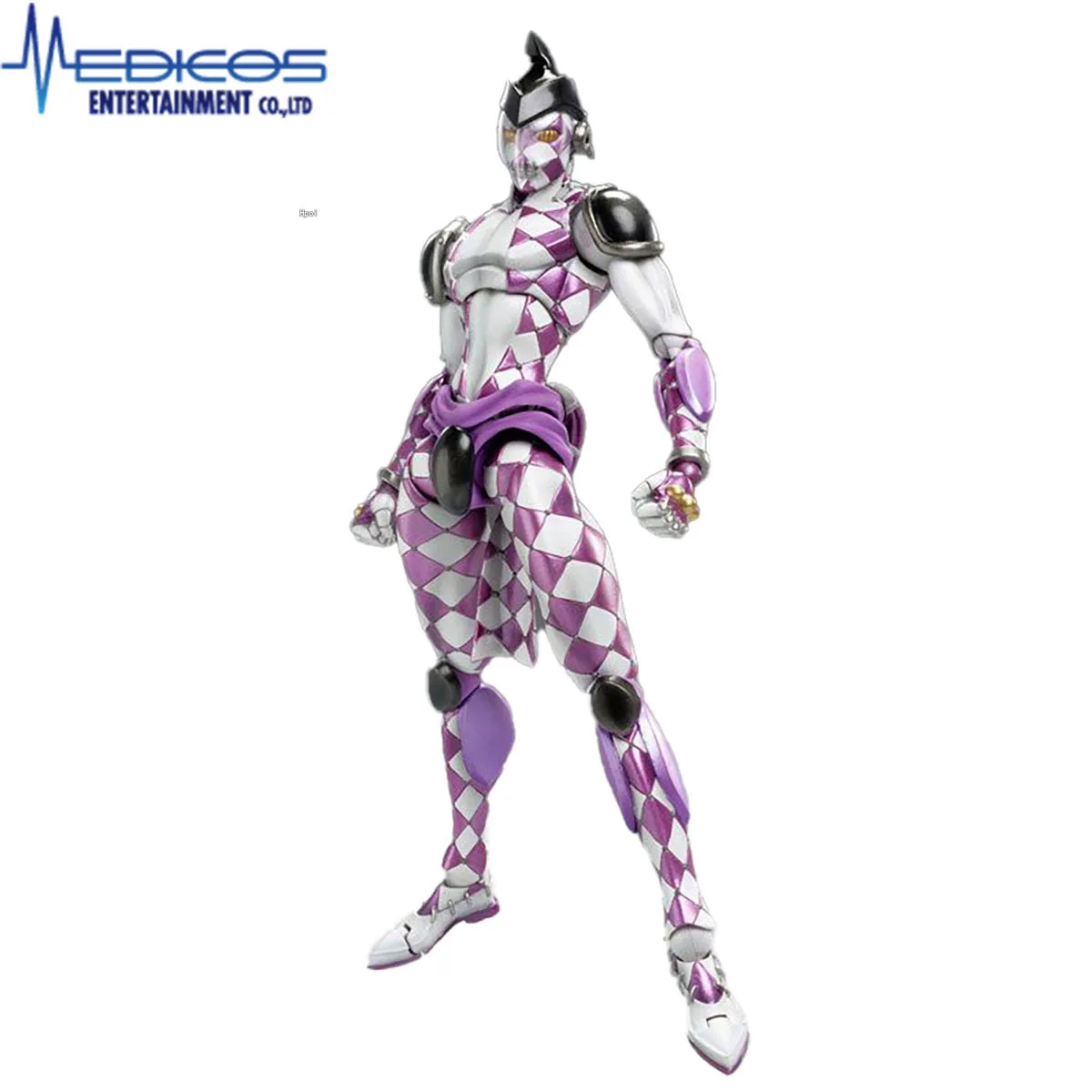 100% Original in Stock MEDICOS-E Super Action Statue (#47) Jojo No Kimyou Na Bouken Purple Haze Anime Figure Collection Series