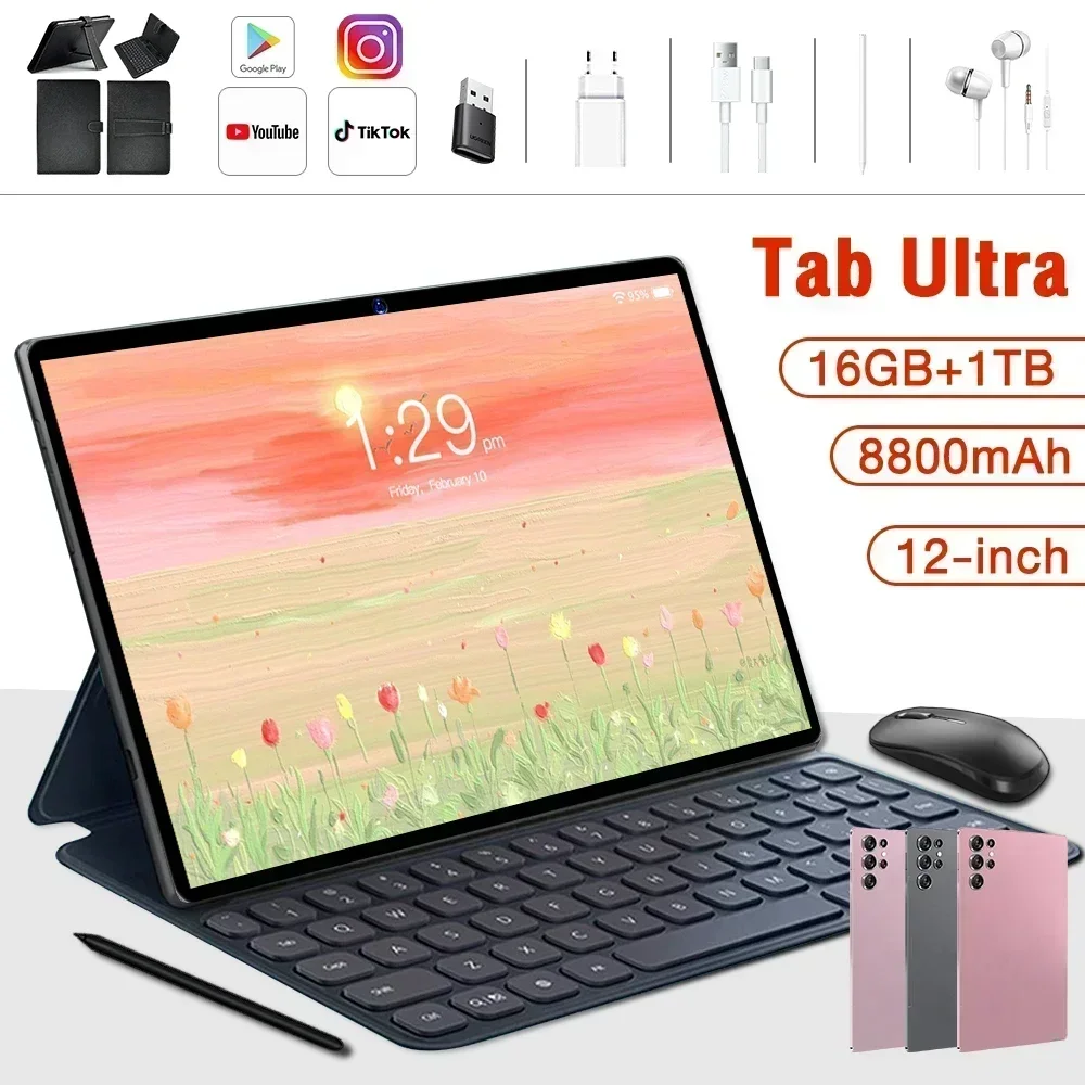 

Original New Tab Ultra 16g 1tb Android13 Pc Tablets 12.0 Inch 8800mah Tablets Global 5g Dual Sim Card