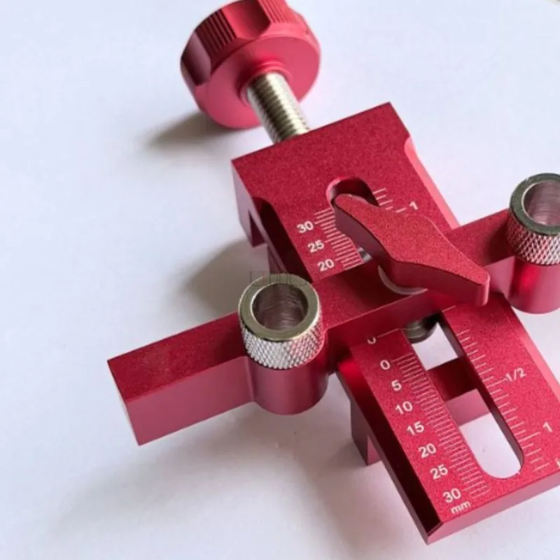 Dual-Hole Cabinet Door Mounting Locator Punching Positioning Jig Wardrobe Cabinet Door Woodworking Multi-Functio Auxiliary Tool