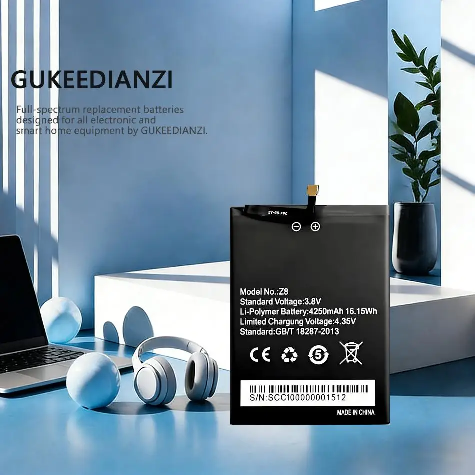 

Надежный аккумулятор емкостью 4250 мАч для Homtom Zoji Z8 5,0 дюймов MTK6750, долговечная батарея для мобильного телефона