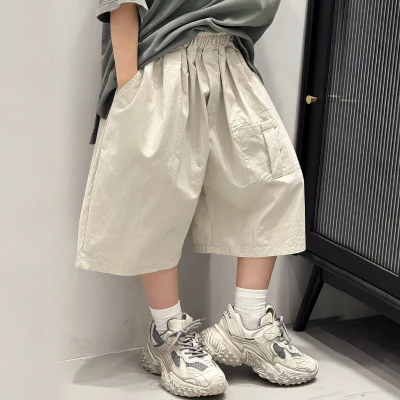 Children's clothing boys shorts children's summer pants 2026 new summer five-point pants overalls