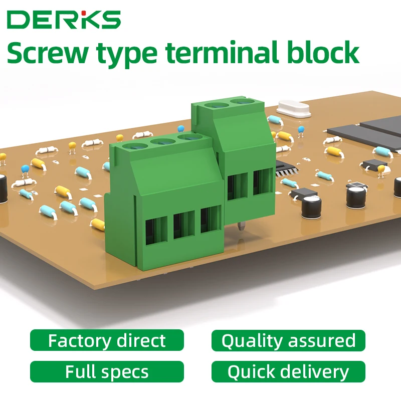 

Factory direct DERKS pcb terminal block soldering circuit board terminal block 129L YB422B-508