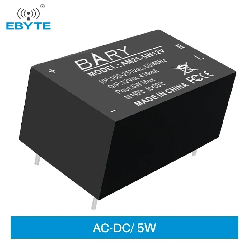 AC-DC Buck Power Supply Module 100V 250V To 5V 5W 416mA Step-down Voltage AC Isolation Stabilized EBYTE AM21-5W12V