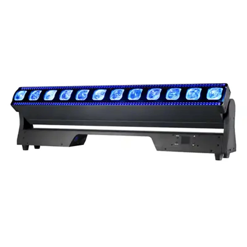 8pcs strip disco led moving head beam RGBW 12*40W long point-controlled focusing dyeing beam moving head led zoom light