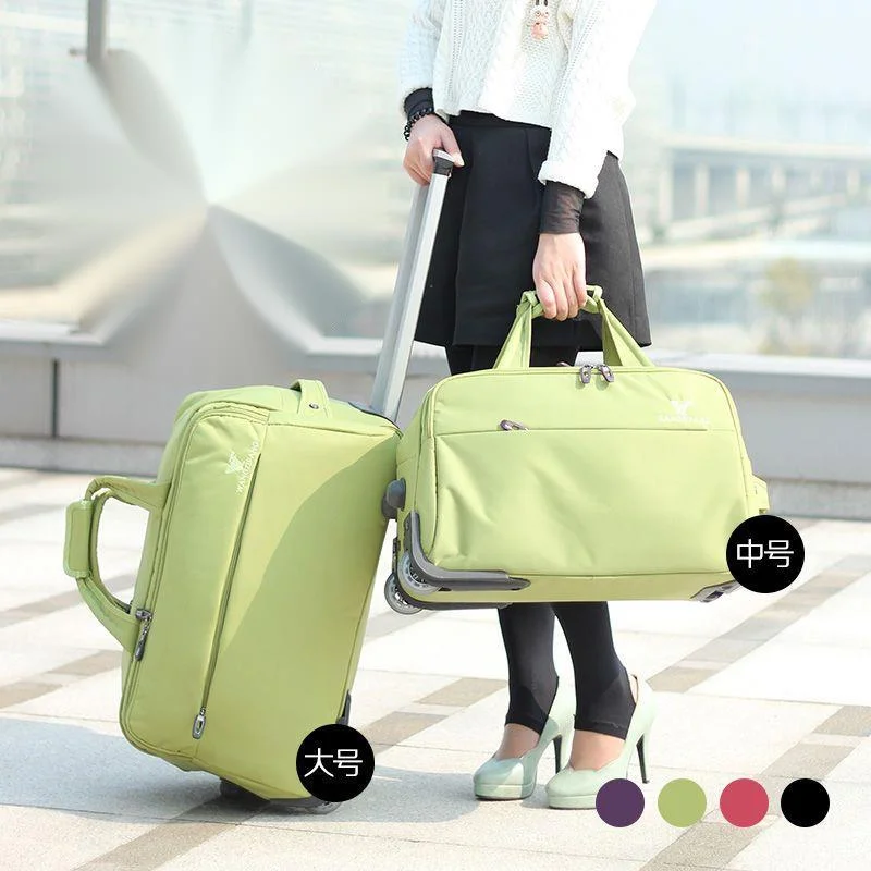 

Fashion Women Trolley Luggage Rolling Suitcase On Wheels Luggage Suitcase Cabin Casual Thickening Rolling Case Travel Bag