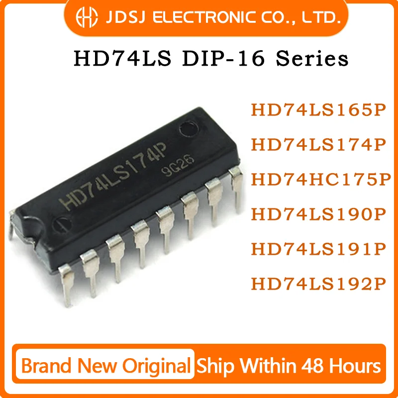 

10PCS HD74LS165P HD74LS174P HD74HC175P HD74LS190P HD74LS191P HD74LS192P DIP16 Brand New Original Chip IC