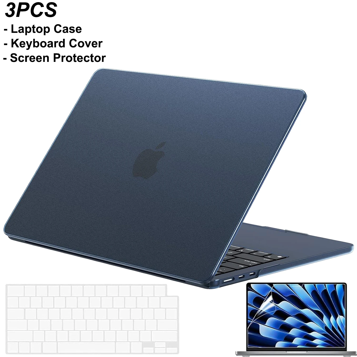 2026 New Hard Shell Case For Macbook Air 13.6/15 inch M5 M4 M3 M2 Chip 2026-2022,For Macbook Pro 14/16 M5 M4M3M2M1 Por/Max 2026