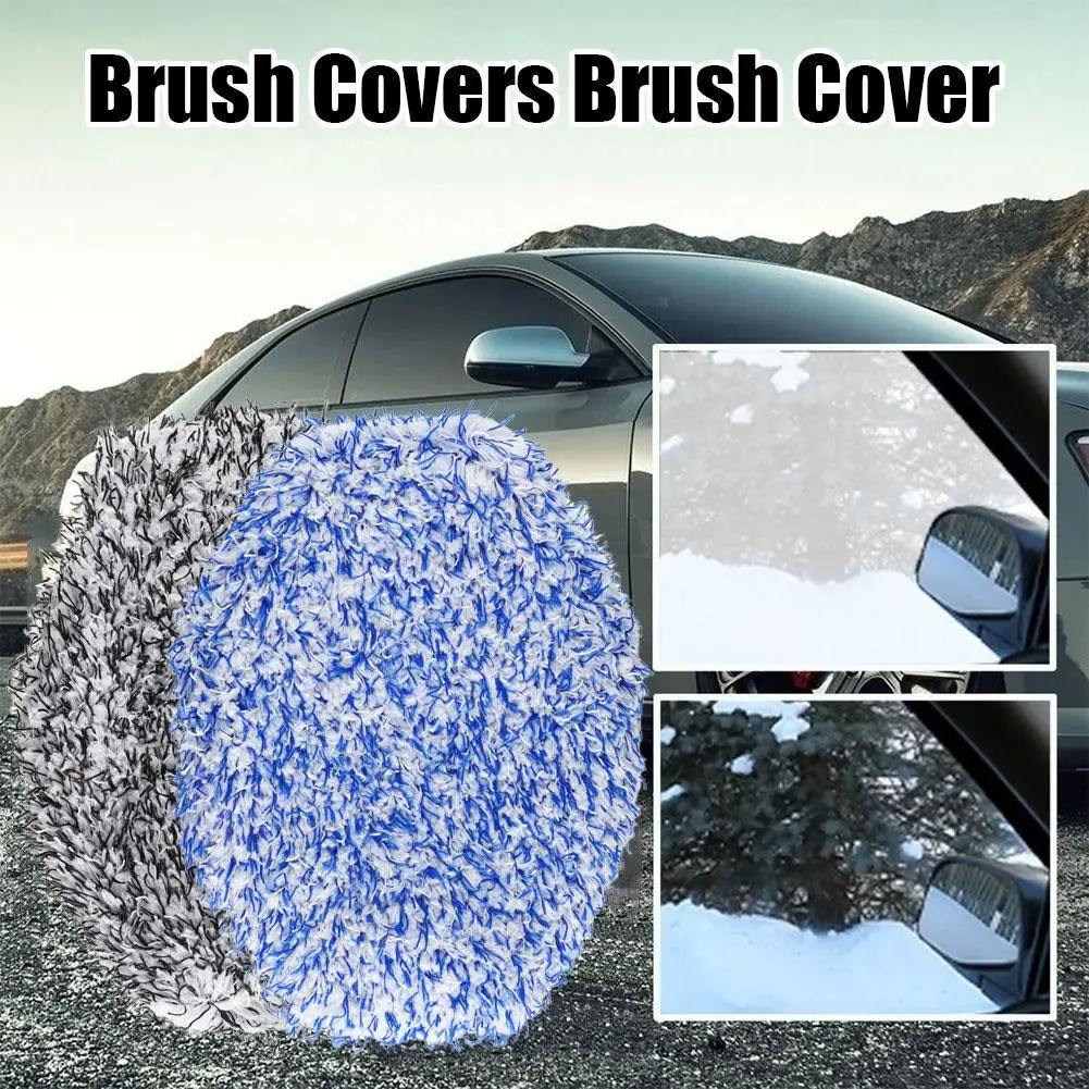 Long-handle Water Brush Replacement Cloth Cover Car Wash Brush Plush Chenille Mop Household Mop Cloth Cover Car Cleaning image 3