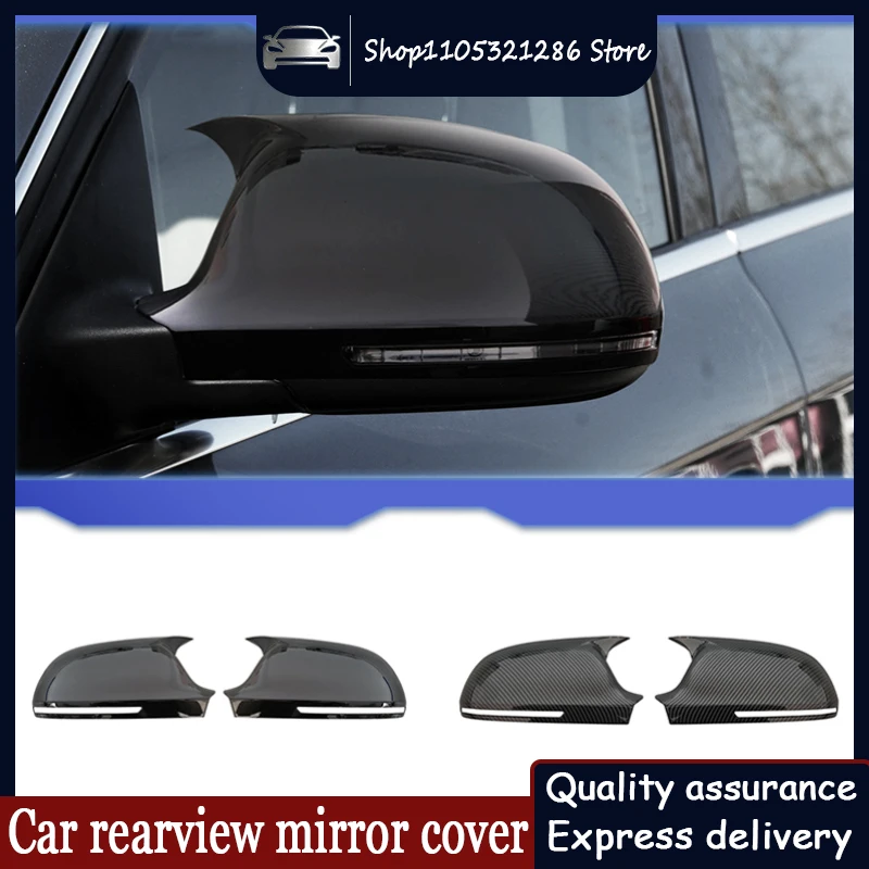 For Audi A3 8P A4 A5 B8 Q3 A6 C6 4F S6 1Pair Side Wing Mirror Cover Add On Side Rear View Mirror Cap Cover Car Accessories