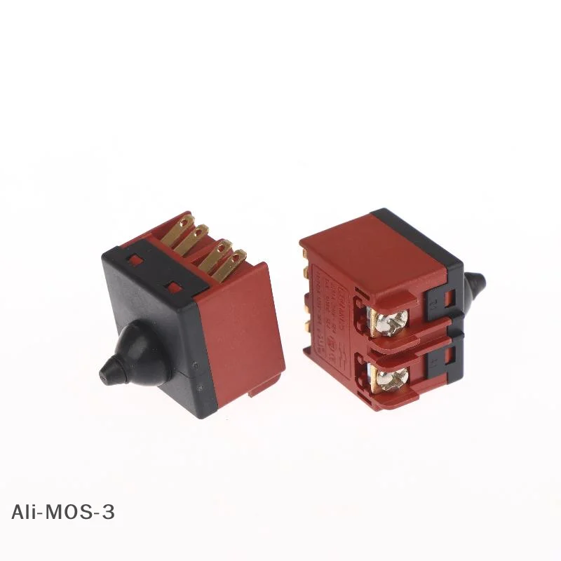 【S】1/2/5個プッシュボタンスイッチアングルグラインダースイッチ交換部品6-100ポリッシャーアングルグラインダーアクセサリー電動工具用