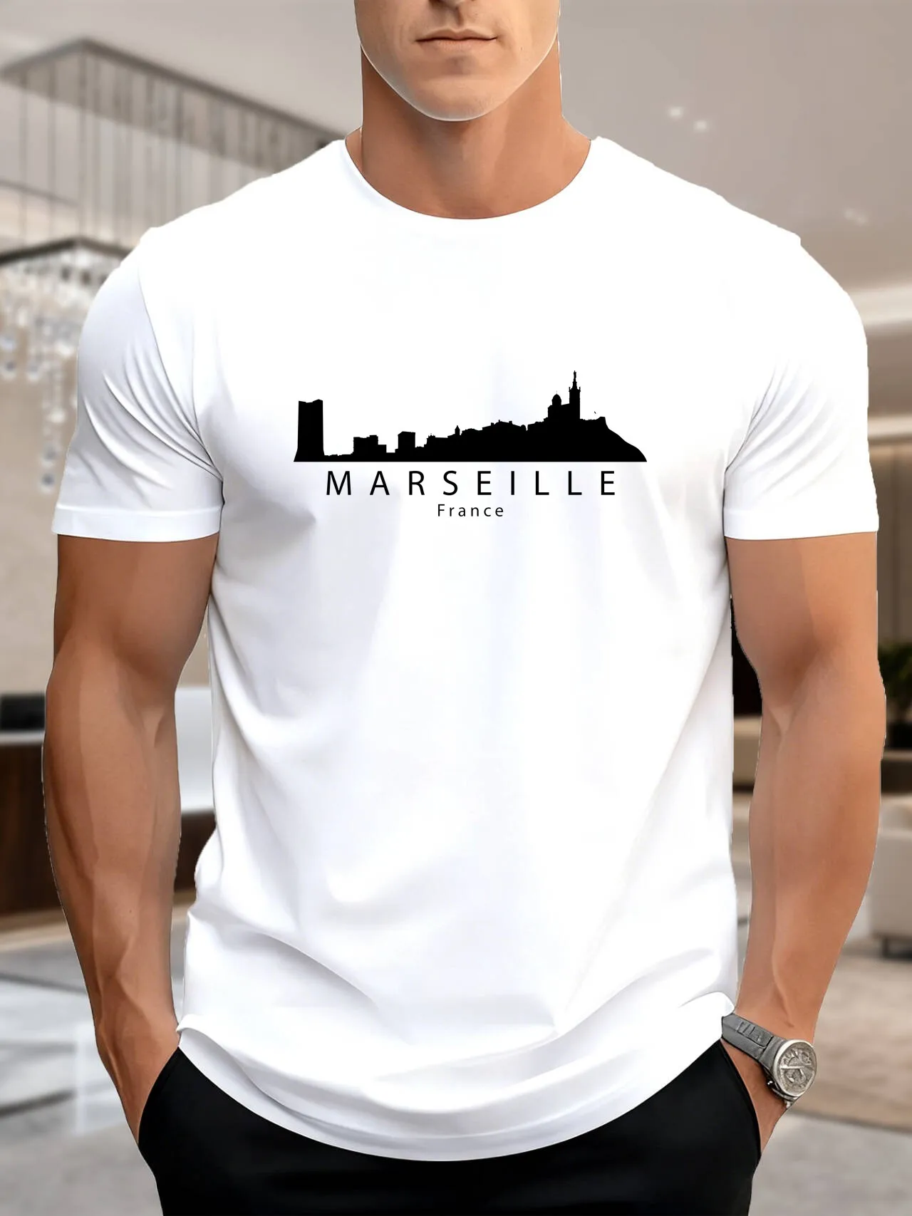 2025 nouveau modèle à la mode et innovant T-Shirt pour hommes nouveauté mode poids lourd