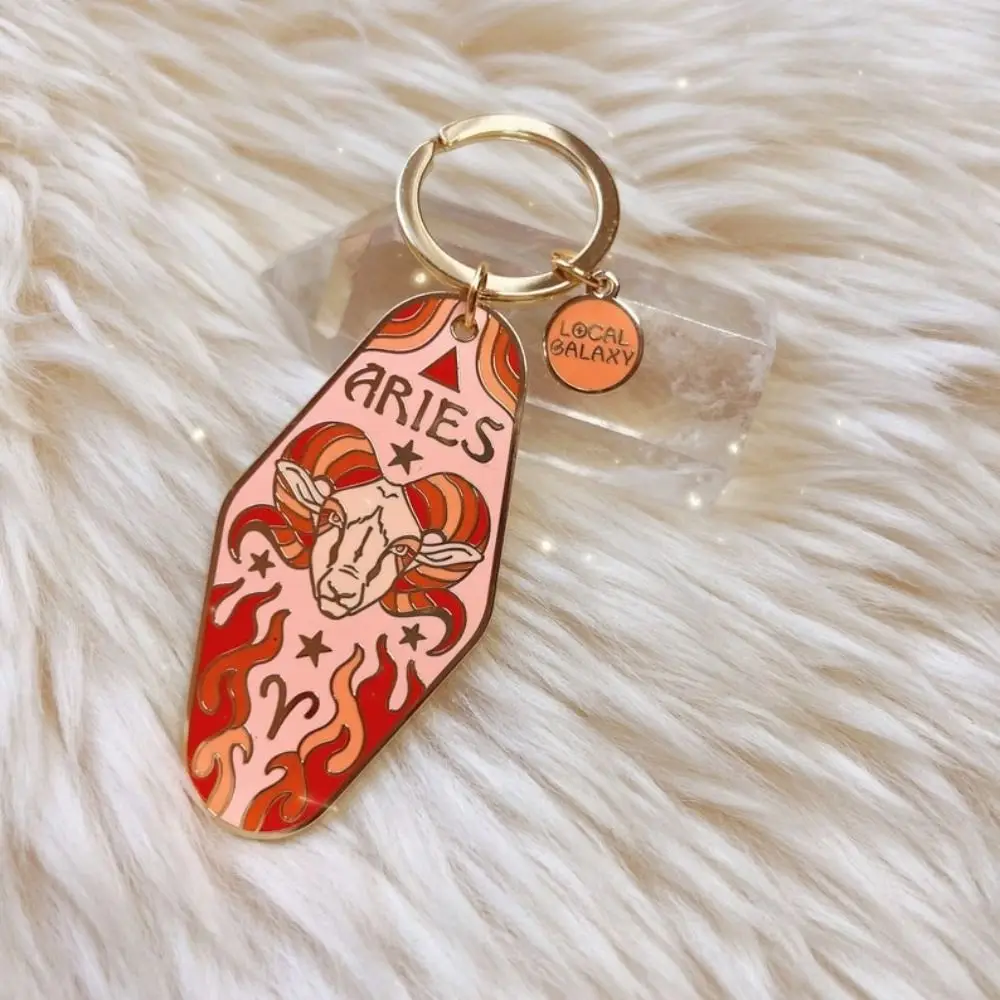 Aquarius Pisces Aries Zodiac Sign Keychain Taurus Gemini Cancer Leo Virgo Libra 12 Constellation Keychain Gifts