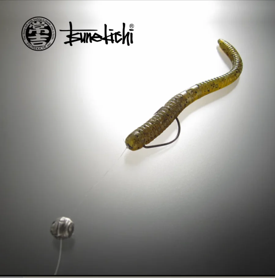 TSUNEKICHI Changji [Noodle worm] Perch swing tail soft bait 8 with 5 inches 12.7cm 3.8g Luya