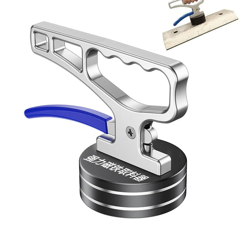 

Сверхмощный магнитный пикап, подъемный магнит с ручкой для подъема металла, портативный коллектор материалов с быстросъемным механизмом