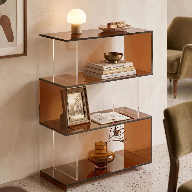 Medieval acrylic shelves Floor-to-ceiling display shelves Living room study Bedroom storage bookshelves Wall storage shelves