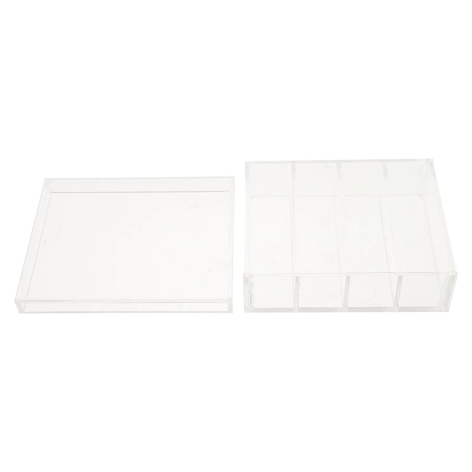 Western Blot Incubation Box 4 Slot Clear Acrylic Specimen Storage Organizer Lid Chemical Resistant Laboratory Sample Incubation