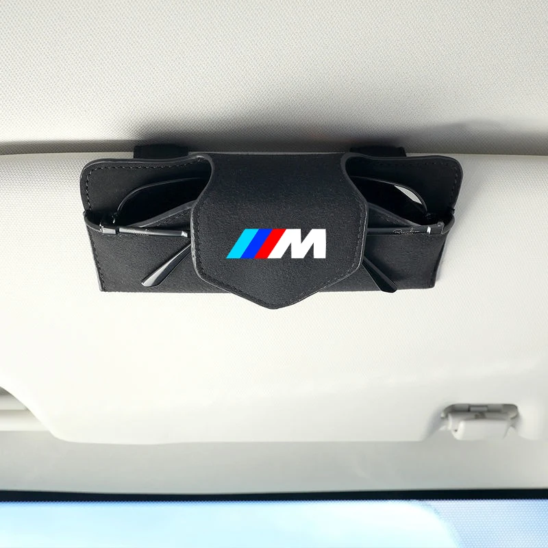 

Car Glasses Clip Sunshade Auto Sun Visor Glasses Case Box For BMW E53 E70 E71 E72 E83 X1 X2 X3 X4 X5 X6 X7 E84 F48 F49 F39