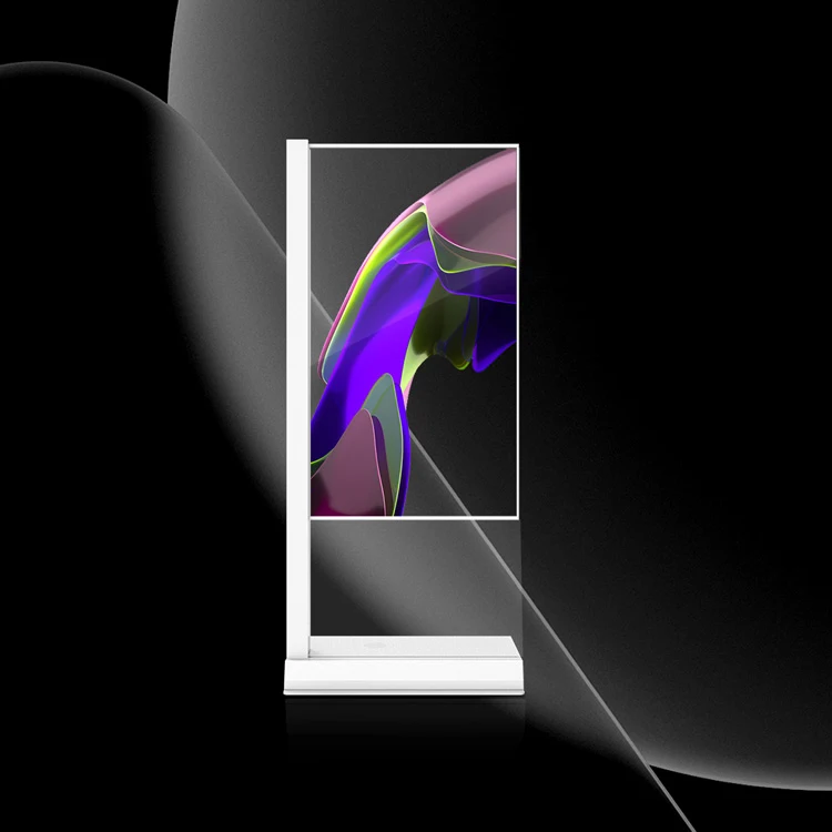 55 inch transparant OLED touchscreen display met een resolutie van 1920*1080 voor intelligente reclame