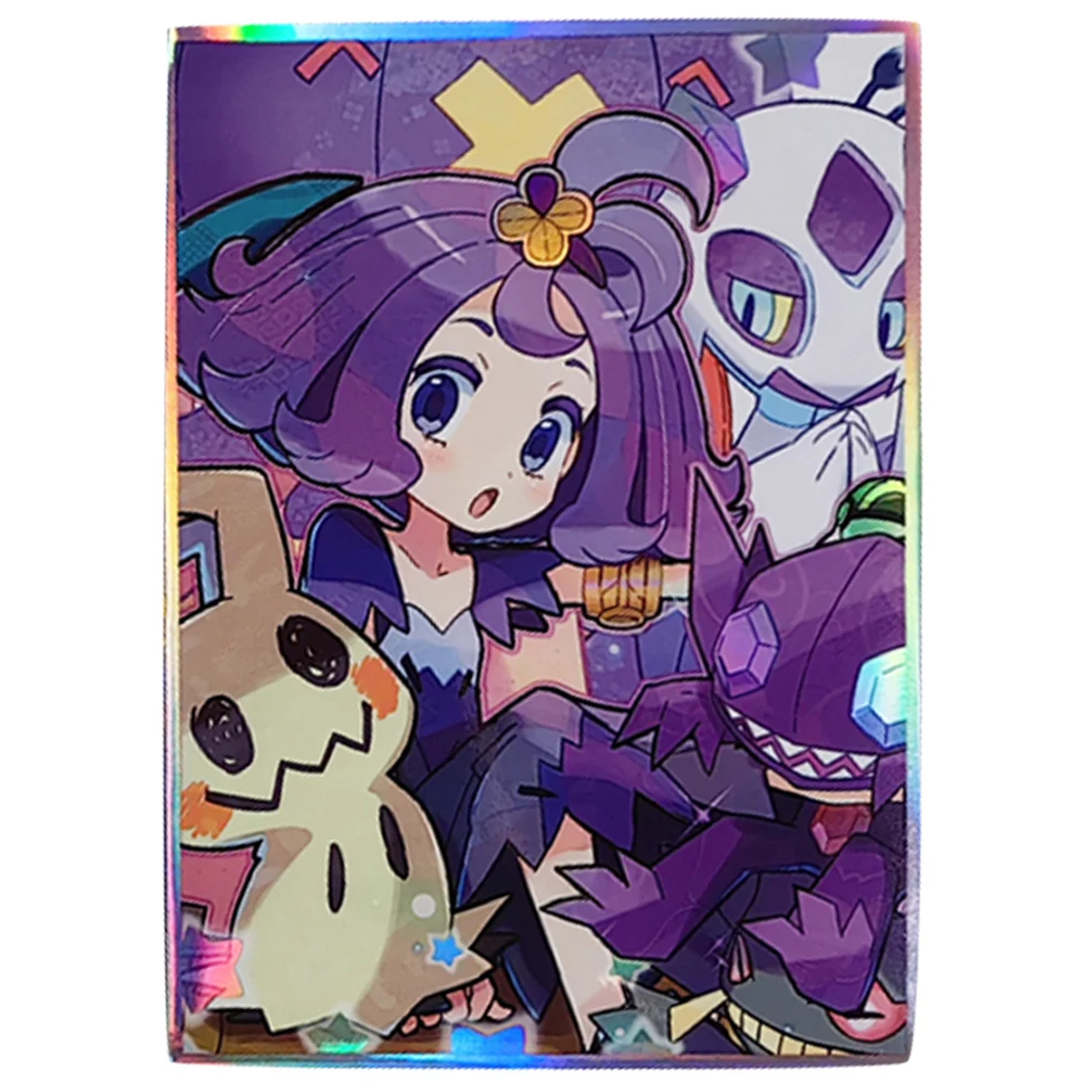 Acerola-Fundas protectoras para cartas de Anime, 60 piezas, 67x92mm, para MTG/PKM, Protector de tarjetas de juego de mesa, fundas para sesión