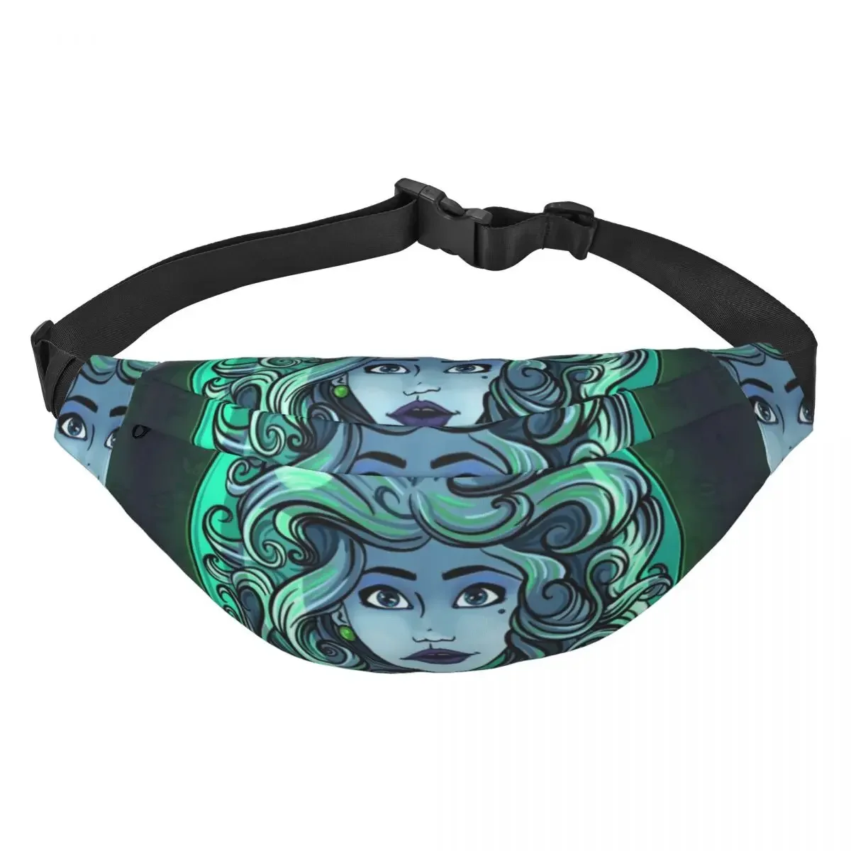 Cool Haunted Mansion House Fanny Pack for Running Women Men Madame Leota Sling Crossbody Waist Bag Phone Money Pouch