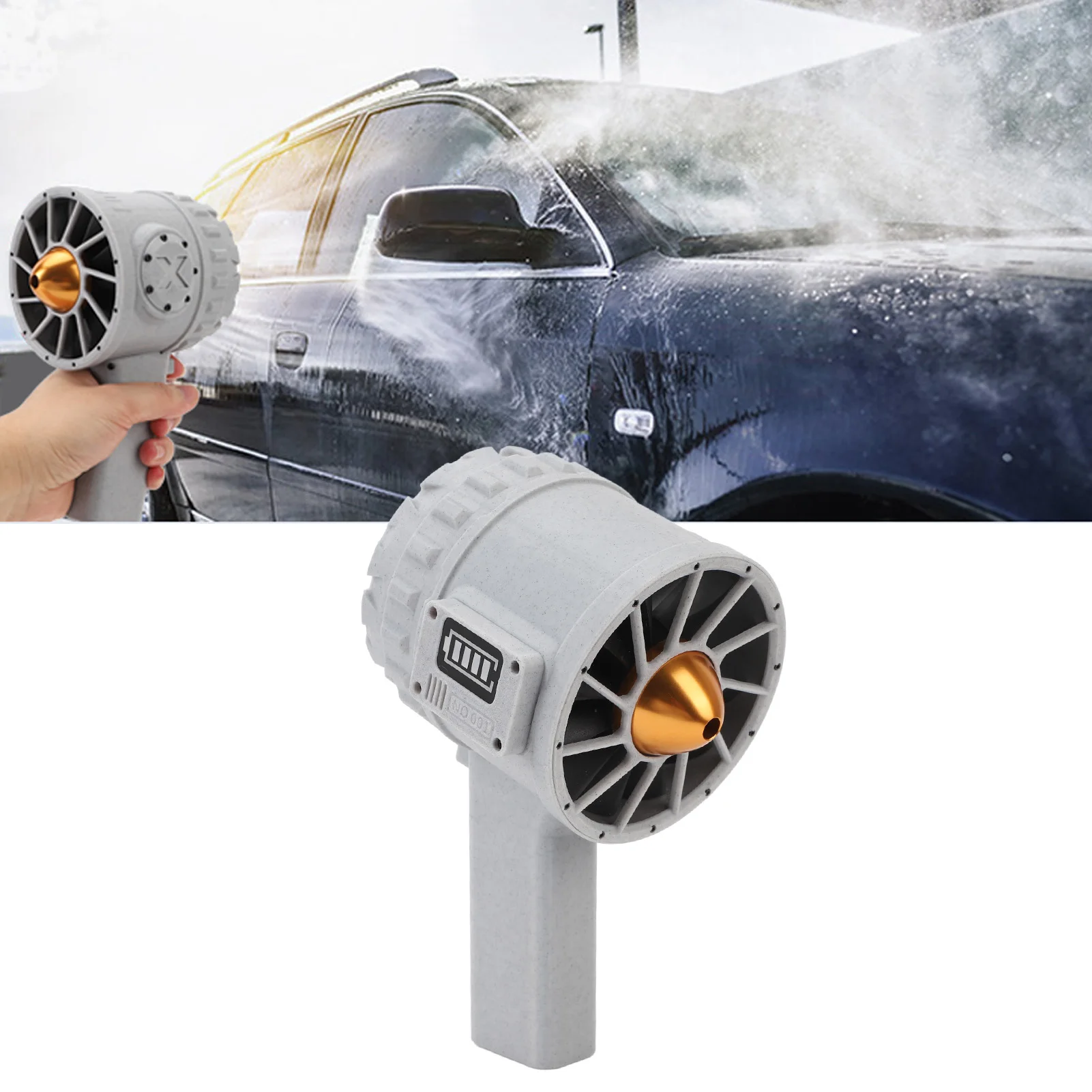 

Dry Blower Stepless Speed Adjustable 12 Blades Multifunctional Air Blower 5KG Thrust 16.8‑25.2v Blower