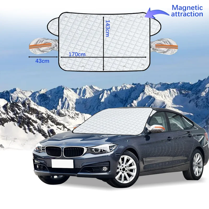 

Car Windshield Cover Magnet Winter Window Snow Shield Anti Frost Auto Front Window Snow Cover For BMW 3System GT