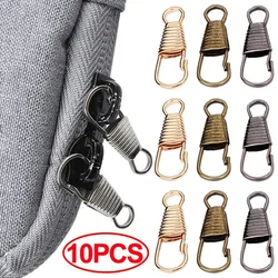 10Pcs Zipper Slider Metal Small Clasp Repair Kit Replacement for Broken Buckles Zippers Puller DIY Luggage Accessories