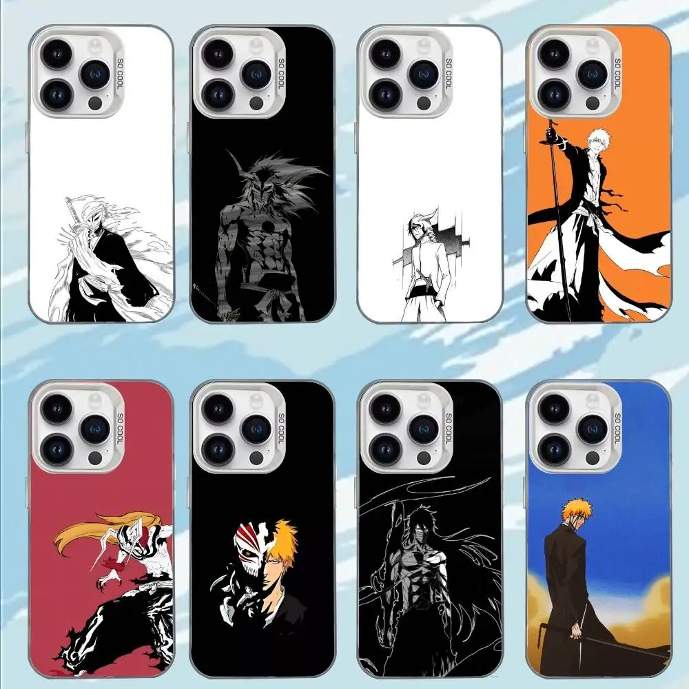 

COOL Anime B-Bleach Phone Case For iPhone 17,16,15,14,13,12,11,Mini,Pro,E,MAX White Matte Shockproof Cover