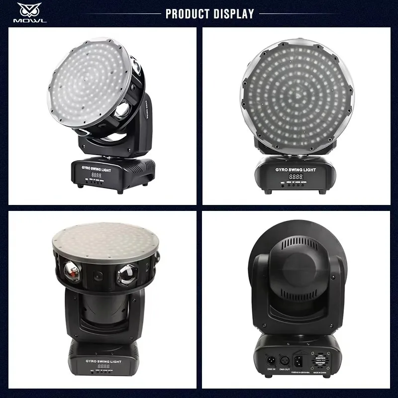 120W Multieffect LED Moving Head Projection Light DMX RGBW Pixel Beam  Wash Strobe for DJ Disco Bar Stage Atmosphere