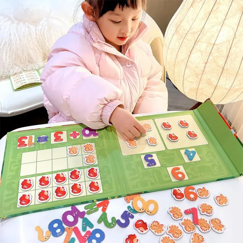 Kinder Mathematik Arithmetik Magnetische Aufkleber Digitale Puzzle Zerlegung Spiele Baby Früh Lernen Montessori Pädagogisches Mathe Spielzeug