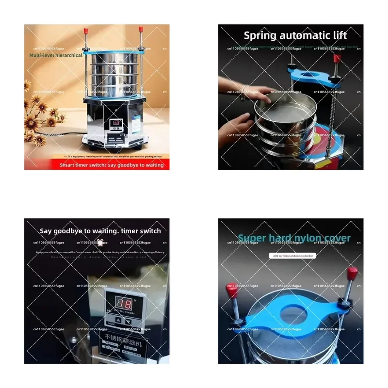 Multi-Layer Mini Electric Standard Vibrating Screen for Lab-Specific Particle Size Testing Sieve