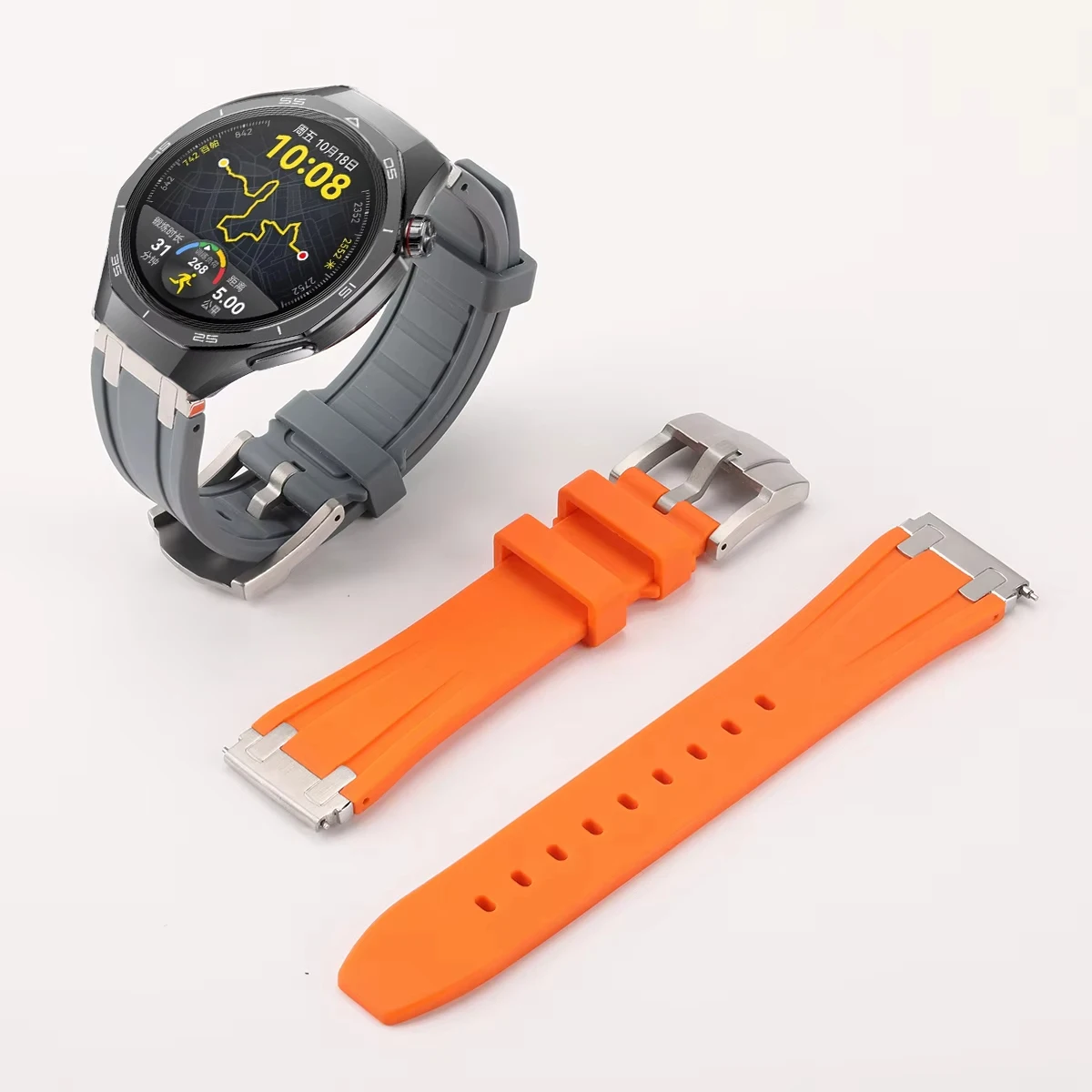22mm Smart Watch Silicone Strap For Huawei Watch GT 5 Pro 46mm Soft Sports Band For Huawei GT5 GT4 GT3 GT2 GT 46MM Series Belt