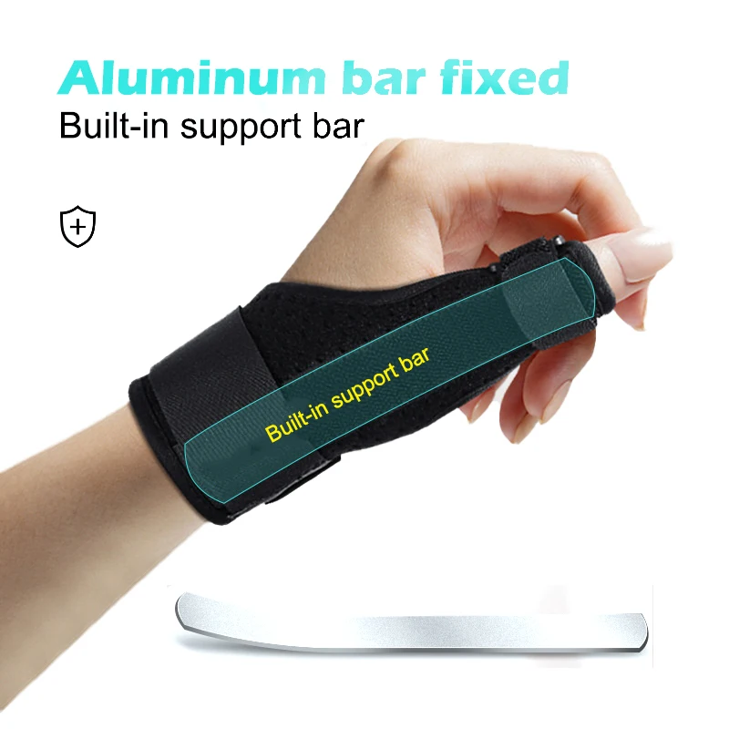 1 قطعة المعصم العالمي الإبهام اليد دعم حامي الصلب جبيرة استقرار التهاب المفاصل نفق الرسغ المعصم إصبع هدفين أدوات الحرس #2