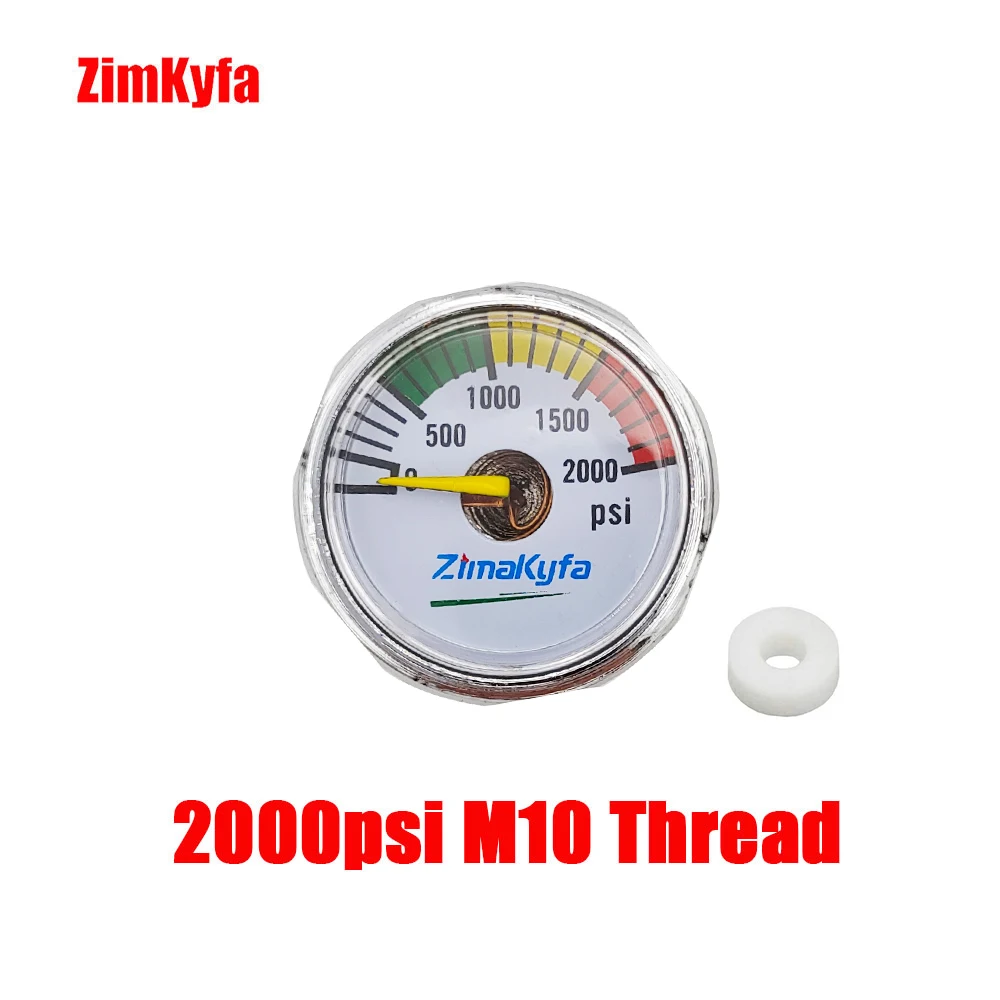 

HPA сжатого воздуха CO2 манометр 25 мм мини микро высокого давления Манометр 2000PSI M10 * 1 1/8NPT 1 шт.