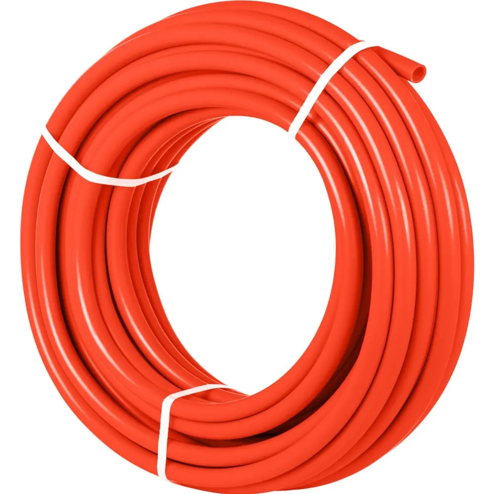 

Oxygen Barrier 1/2 Inch 300 Feet Tube Coil EVOH PEX-B Pipe, for Residential Commercial Radiant Floor Heating, Red