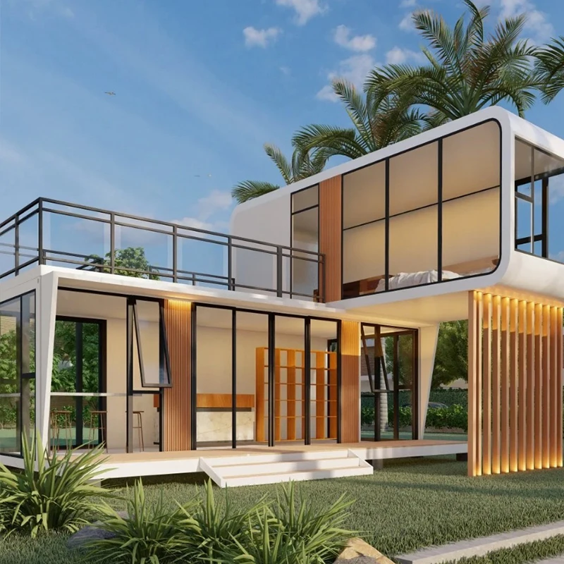 ti-Detachable Cabin House for Parks Factory Direct Mobile Garden House with Roof - Portable Outdoor Storage Cabin for Garden%