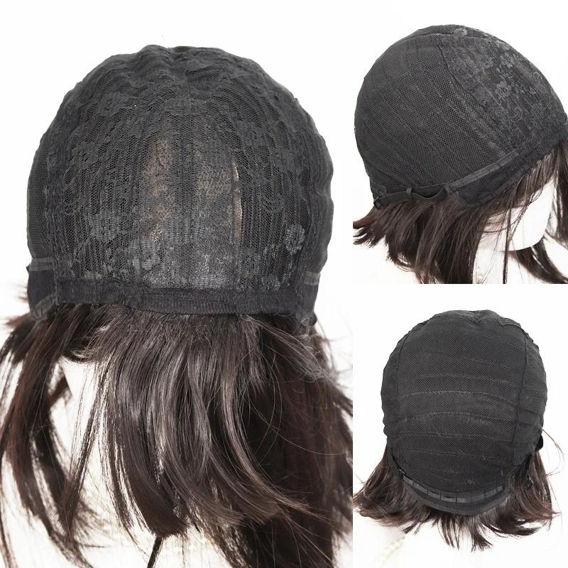 Perruque Double queue de cheval en forme de poupée pour femme, lapin à oreilles tombantes, mignonne, naturelle et moelleuse, pleine tête, avec pinces à cheveux