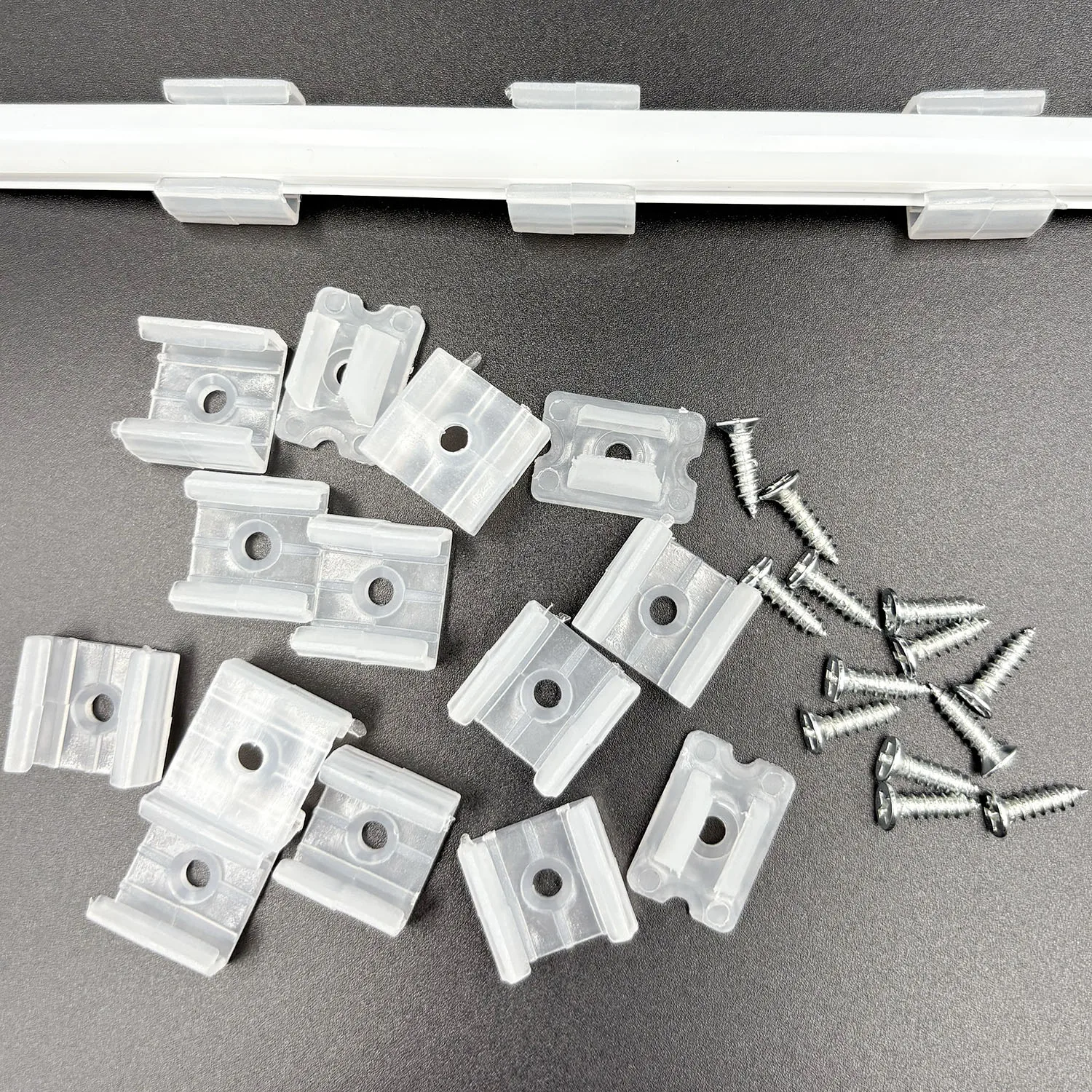 6mm 8mm 12mm 15mm LED Strip Fix Clips Holder Connector Accessories With Screw For 2835 5050 Neon Light Fixing Flexible COB Buckl