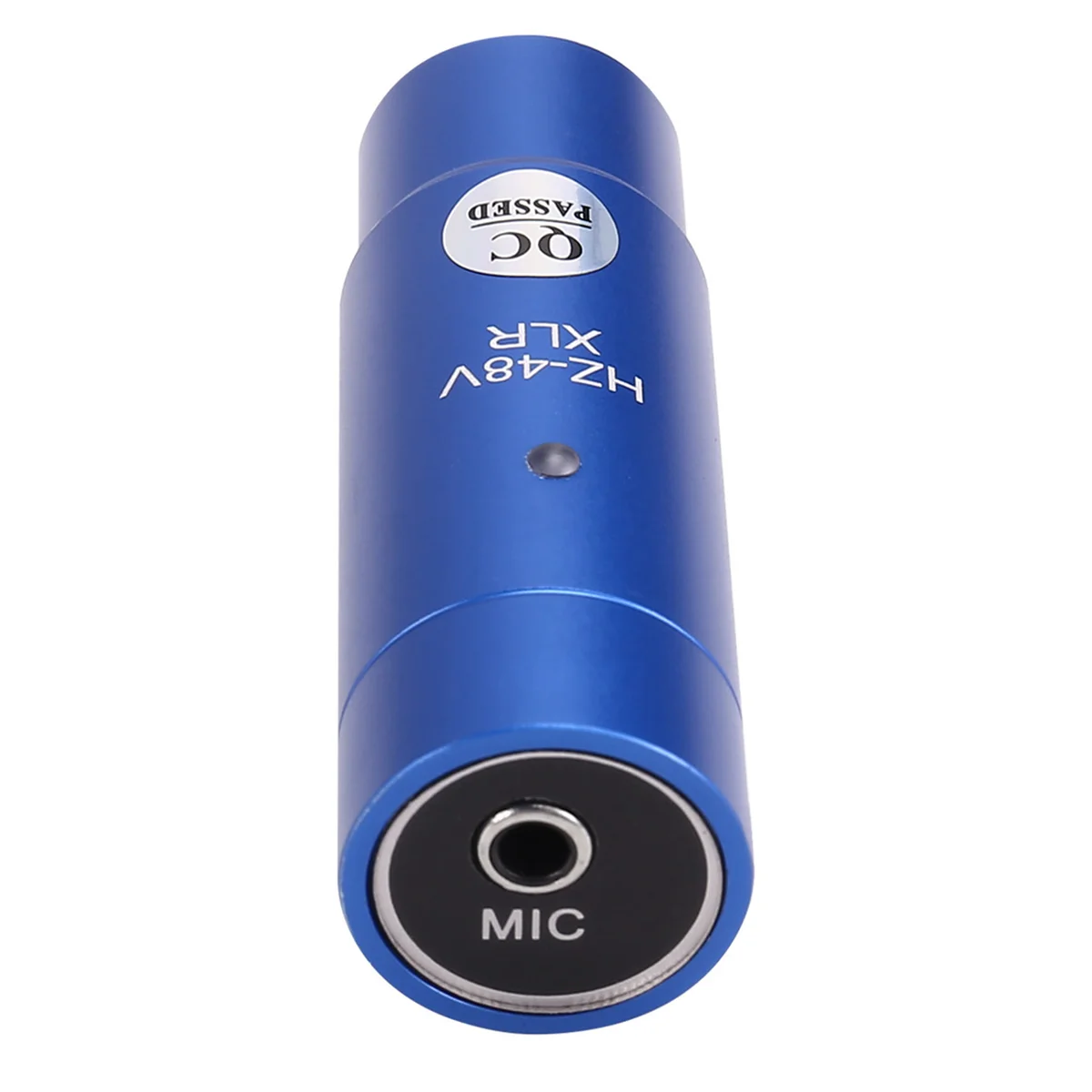A56XQ Phantom Power Adapter ระบบไมโครโฟนเครื่องผสมเสียงสําหรับคอนเดนเซอร์ Mic 48V XLR อะแดปเตอร์ไมโครโฟน 3.5 มม.สีฟ้า