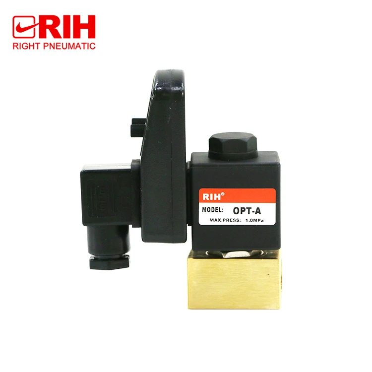 Detalhe 1 de Válvula solenoide Pneumatic Timer Electronic Timed Automatic Auto Drain Valve for air Compressor,Water 1/2'' Electrical Drain Solenoid Valve Pneumática