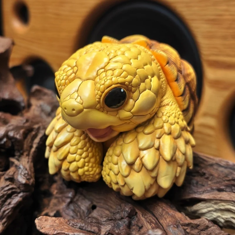 

2025 Tonton Zoo: серия Turtle Wave 4 — черепаха Sulcata и желтая коробка Turtle, модная коллекционная модель