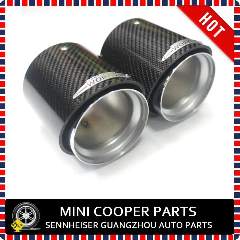 Brand New JCW Mini Cooper S Exhaust Tailpipe Finisher Mini Cooper S Carbon Fiber Tuning Kit Exhaust For Mini Cooper S F55 F56