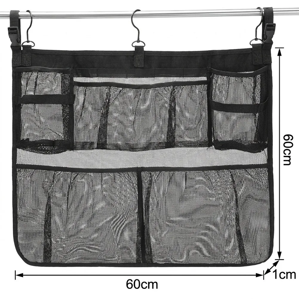 Hanging Swimming Storage Bag Multi-Functional Pool Side Organizer For Personal Belonging Extra Large Bath Hanging Mesh Bag Parts