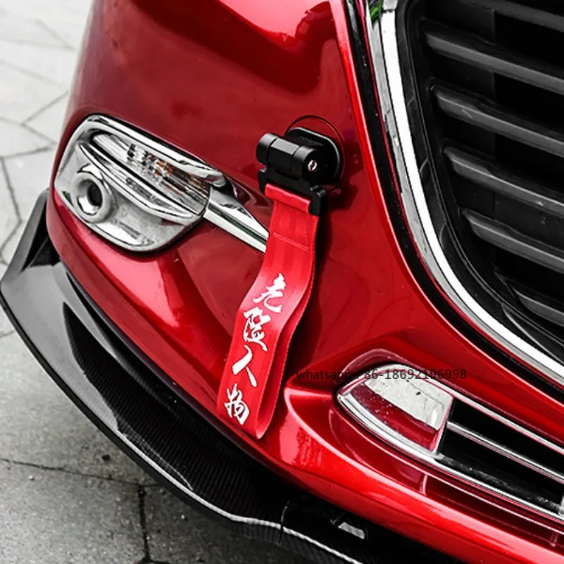 

Car Trailer with Decorative Personality Jdm Trend Trailer Rope Hook Universal Modified Traction Rope Front Bar Car Outer Streame
