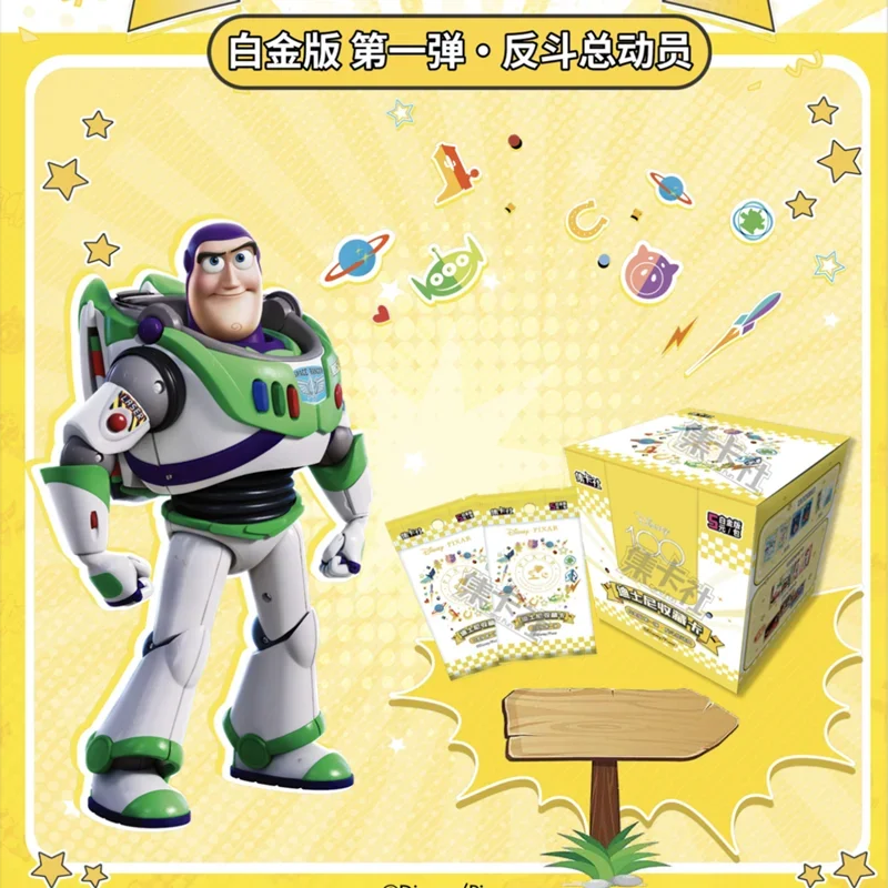 Card Fun Disney Cards Toy Story The Incredibles Collection Cards Anime Peripherals Characters Cards Box Paper Hobby Gifts Toys