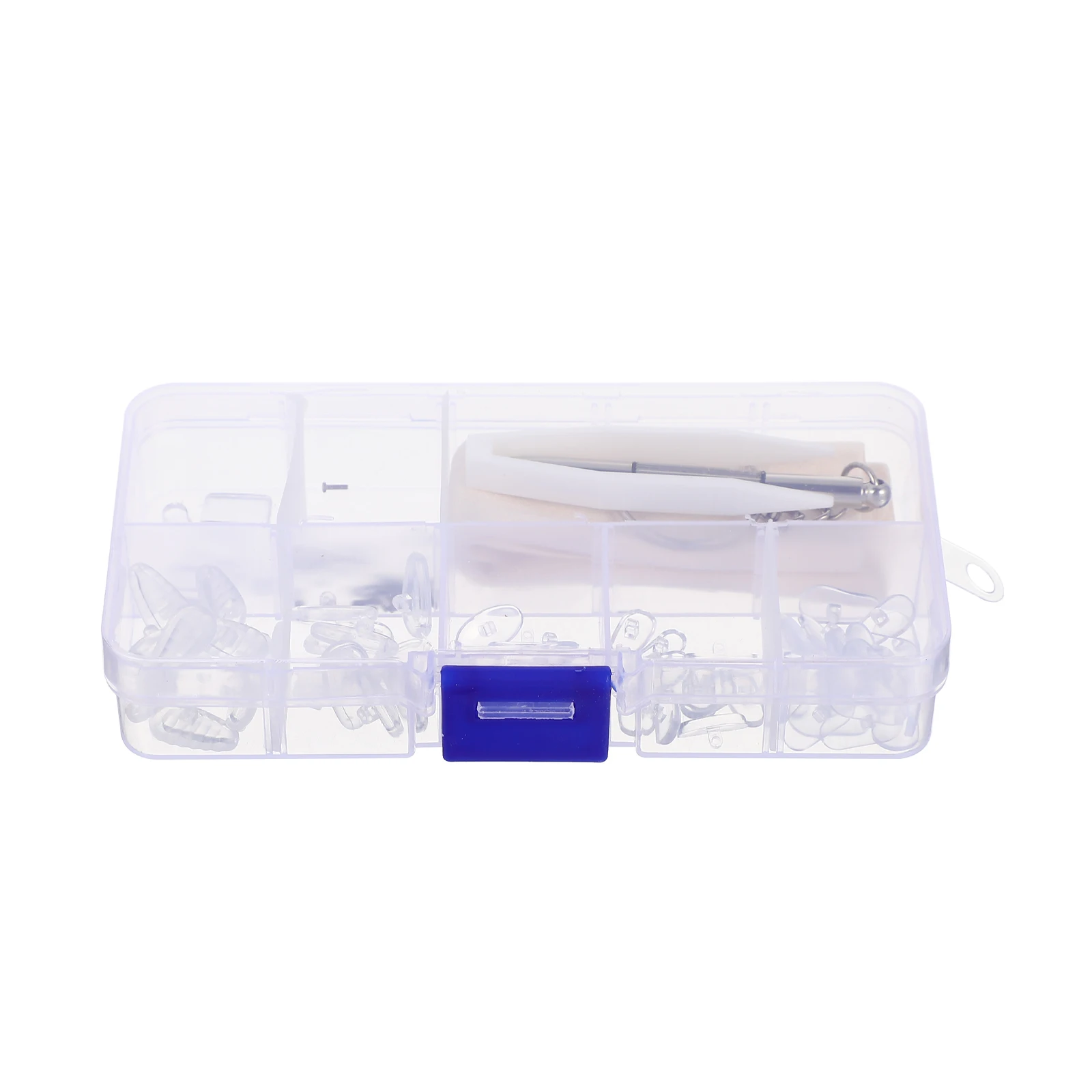 

Glasses Repair Tool Kit Nose Pads Support Bridge Accessories Set Anti Slip Eyeglasses Tools Stainless Steel Storage Box Portable