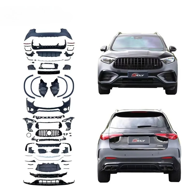 

GLC63 Body Kit for GLC X254 2024 Upgrade to GLC 63 Look Front and Rear Bumper Fender Flare Diffuser Auto Parts