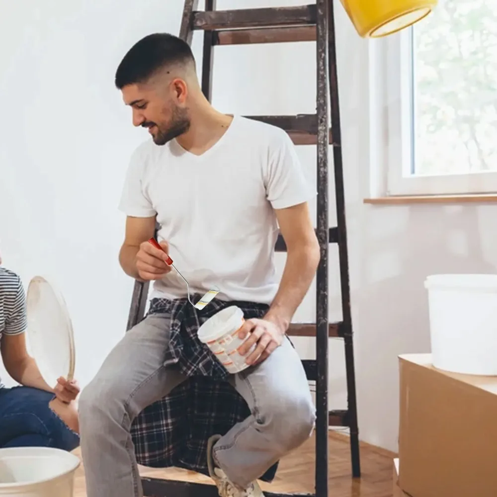 10 pz Clean Cut Proffesional Manicotti Rullo di Vernice Sostituzione Vernice Edger Pennello Strumento Multifunzionale per Soffitti Murali di Casa